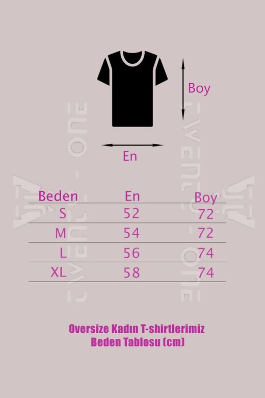 Kadın Füme Airplane Baskılı Oversize T-shirt