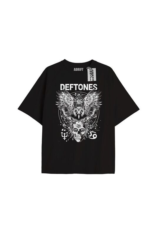 Kod Presss Unisex Siyah Owl Deftones T-shirt 139260tt