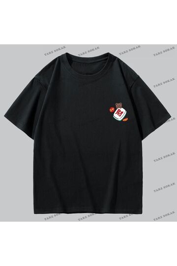 Y2K Unisex Harajuka Anime Retro Kawai Kuromi T-shirt Kod-Mavi-Etiket:  8373