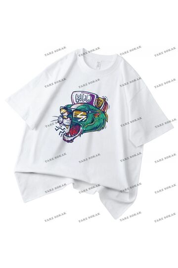 Y2K Unisex Harajuka Anime Retro Kawai Kuromi T-shirt Kod-Mavi-Etiket:  8485