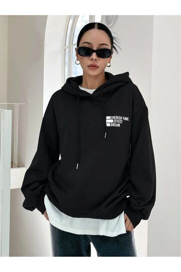 sweatshirt baskılı unisex oversıze