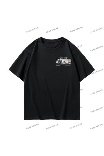 Y2K Unisex Harajuka Anime Retro Kawai Kuromi T-shirt Kod-Mavi-Etiket:  8375