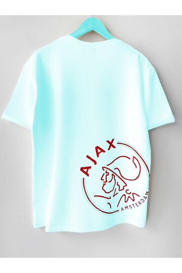 Erkek Baskılı Pamuklu Bisiklet Yaka Kısa Kollu Oversize T-shirt