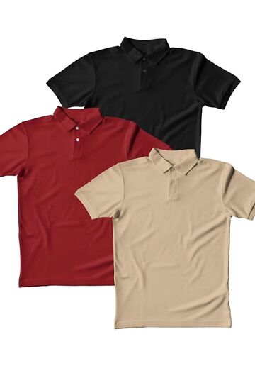 Unisex 3 Lü Set Slimfit Lakost Poloyaka
