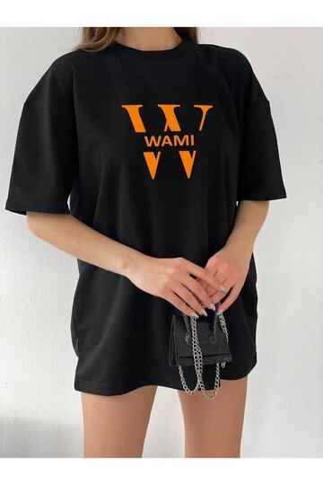 Unisex Wami Logolu Oversize Boyfriend T-Shirt