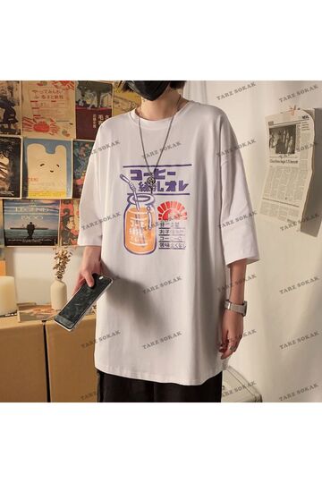 Y2K Unisex Harajuka Anime Retro Kawai Kuromi T-shirt Kod-Mavi-Etiket:  8374