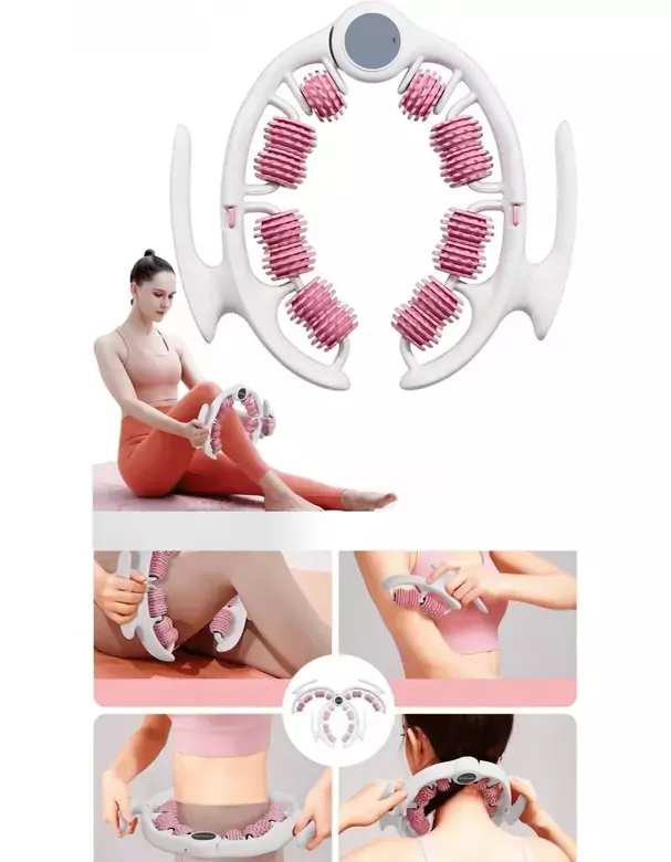 14 Tekerli Kas Gevşetici Sıkılaştırıcı Masaj Aleti Ayarlanabilir Lenf Drenaj Bacak Kol Selülit Pembe 14 Tekerli Kas Gevşetici Sıkılaştırıcı Masaj Aleti Ayarlanabilir Lenf Drenaj Bacak Kol Selülit Pembe
