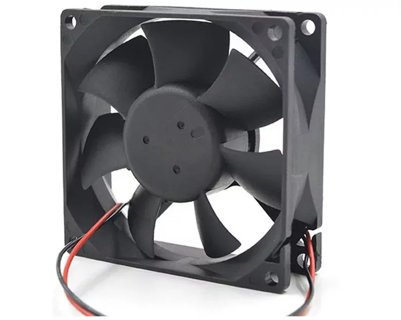 DC 12V 4 Pinli 80x80mm 8cm Kare Kasa Fanı Sleeve Bearing Fan