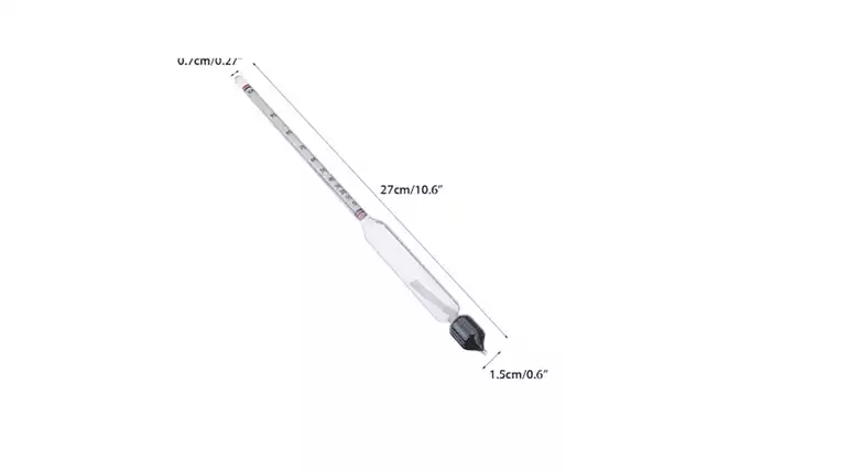 27CM Uzun Form Dansimetre Alkol-Metre 0-100 Derece Alkol Ölçer 27CM Uzun Form Dansimetre Alkol-Metre 0-100 Derece Alkol Ölçer