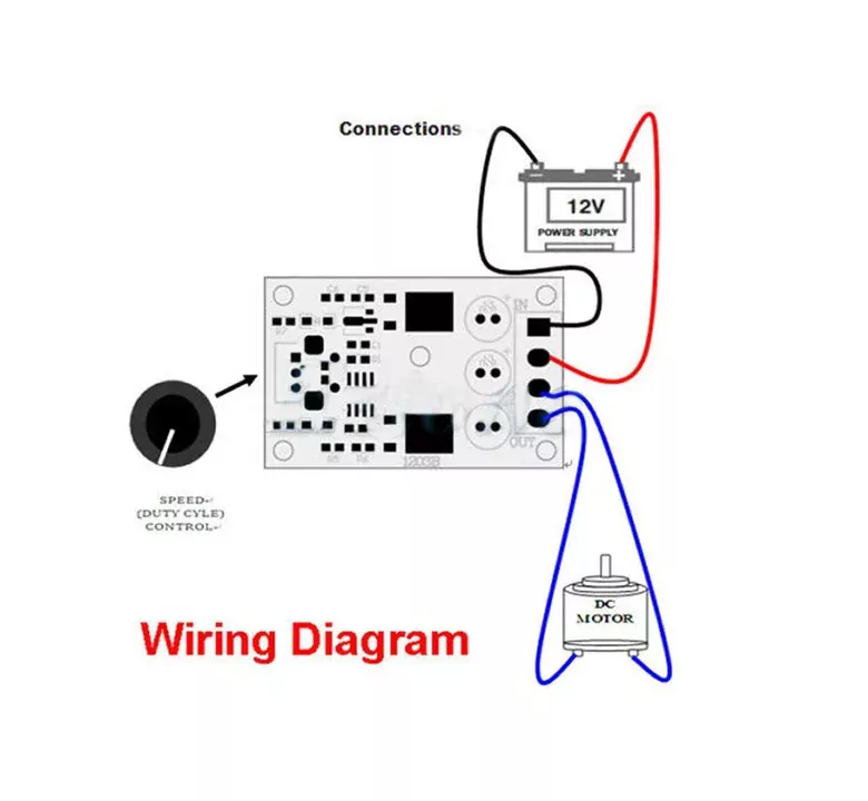 3A PWM DC Motor Hız Kontrol Devresi Dimmer 6V 12V 24V 28V