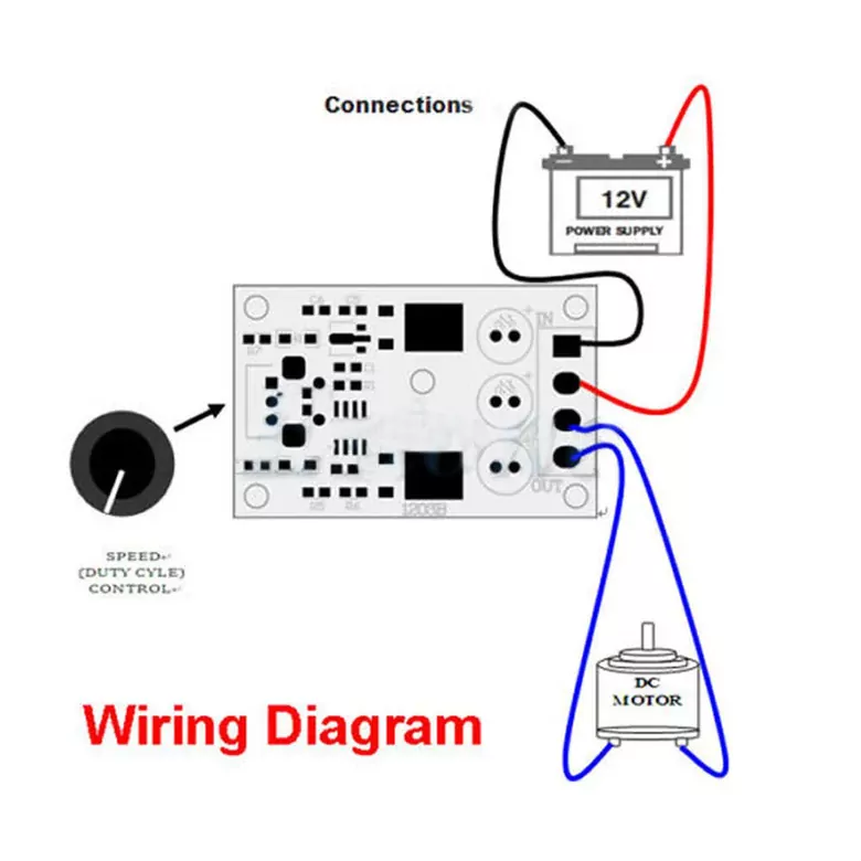 3A PWM DC Motor Hız Kontrol Devresi Dimmer 6V 12V 24V 28V