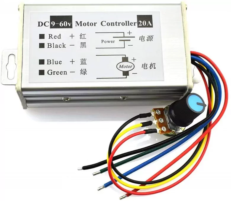 9V 12V 24V 36V 48V 60V 20A PWM DC Motor Hız Kontrol Modülü