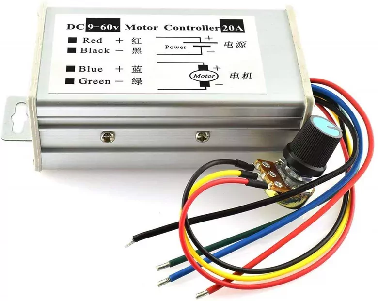 9V 12V 24V 36V 48V 60V 20A PWM DC Motor Hız Kontrol Modülü