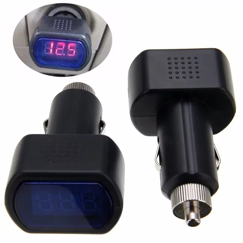 12-24V Dijital Oto Araç Çakmaklık Akü Volt Ölçer Akü Voltmetre 12-24V Dijital Oto Araç Çakmaklık Akü Volt Ölçer Akü Voltmetre
