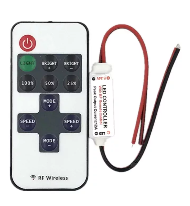 RF Uzaktan Kumandalı Şerit Led Dimmer LED Işık Kontrolü 12V/24V RF Uzaktan Kumandalı Şerit Led Dimmer LED Işık Kontrolü 12V/24V