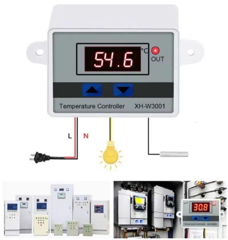 XH-W3001 220V AC Dijital Termostat Akvaryum Kuluçka Makinesi