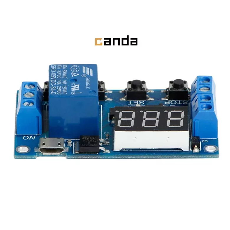 DC 6-30V Zaman Ayarlı Geciktirmeli 12V 24V Led Ekran Zaman Rölesi