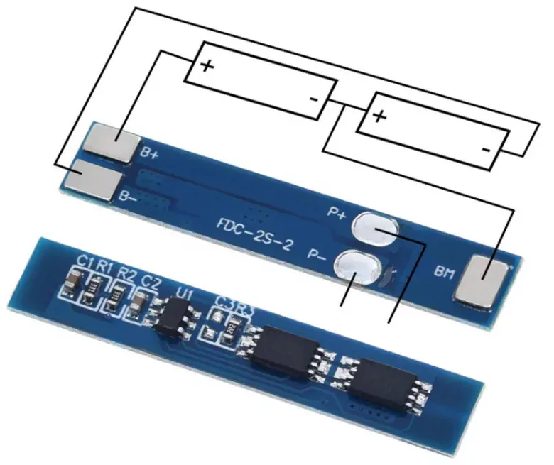 2S 3A BMS 7.4V 18650 Lityum Pil Şarj Koruma Kurulu Şarj Devresi