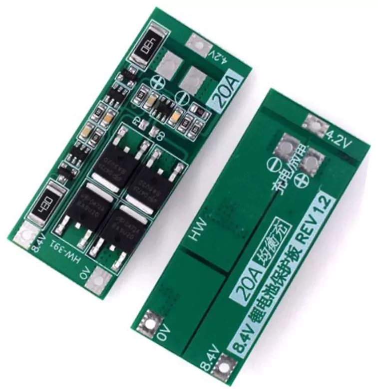 2S 20A BMS 8.4V 18650 Korumalı Lityum Pil Şarj Koruma Devresi