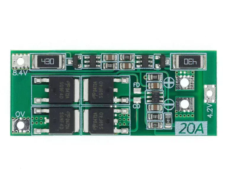 2S 20A BMS 8.4V 18650 Korumalı Lityum Pil Şarj Koruma Devresi