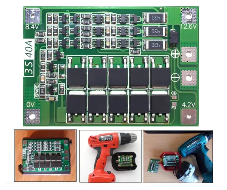 3S 40A 18650 BMS Lityum Pil Şarj Koruma Modülü Balans Versiyon