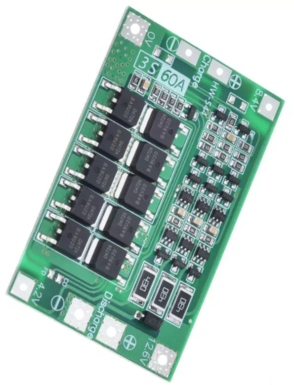 3S 60A 12.6V Standart Lityum 18650 BMS Pil Batarya Koruma Modülü