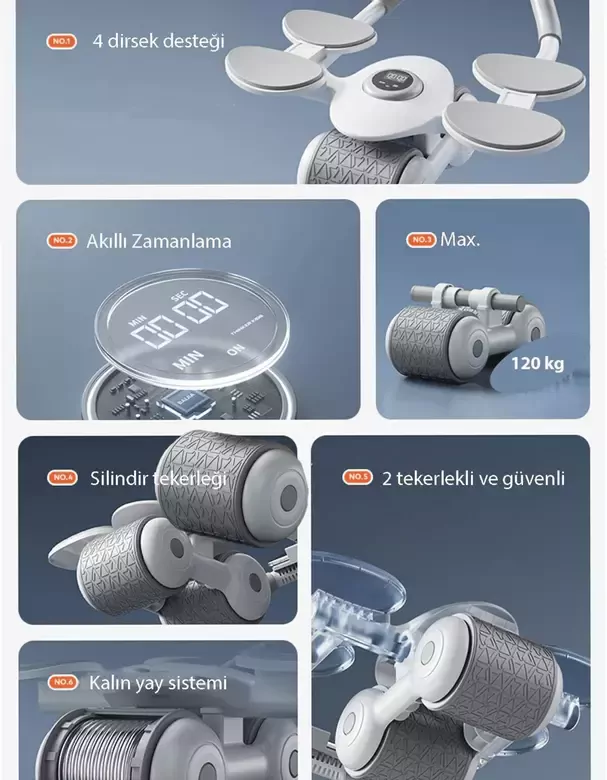 Dijital Ekranlı Çek Bırak - Dirsek Destekli Mekik Aleti - Karın Egzersiz Aleti Dijital Ekranlı Çek Bırak - Dirsek Destekli Mekik Aleti - Karın Egzersiz Aleti