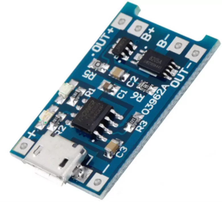 Micro Usb TP4056 5V 1A Korumalı Lityum Pil Şarj Devresi Powerbank