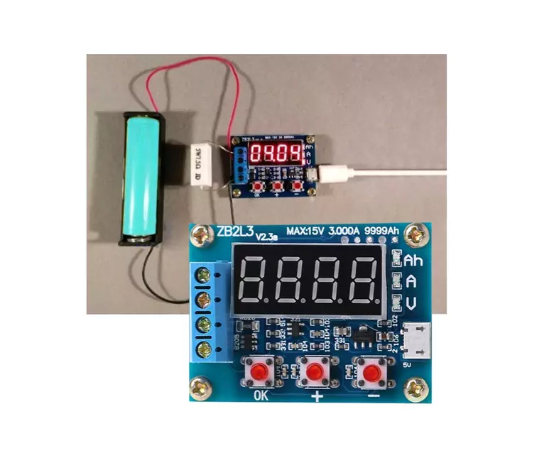 ZB2L3 Akü 18650 Lityum Pil Kapasite Ölçer Test Cihazı 1.5-15V 3A ZB2L3 Akü 18650 Lityum Pil Kapasite Ölçer Test Cihazı 1.5-15V 3A