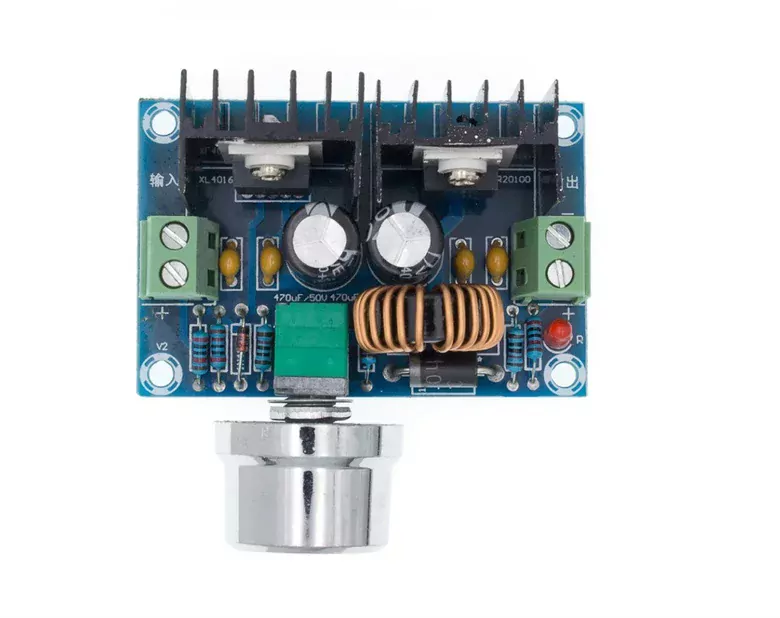 XL4016 Potlu Ayarlanabilir 8A Güç Kaynağı Voltaj Düşürücü XH-M401