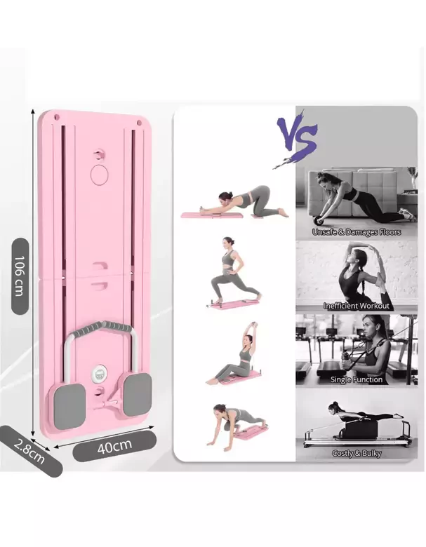 Pilates Aleti – Zamanlayıcılı, Direnç Bantlı Çok Amaçlı Egzersiz Tahtası Pilates Aleti – Zamanlayıcılı, Direnç Bantlı Çok Amaçlı Egzersiz Tahtası