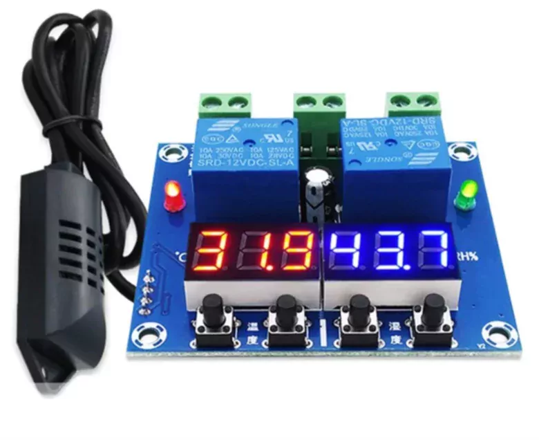 XH-M452 Dijital Nem Sıcaklık Kontrol Kuluçka Termostat DC 12V 10A