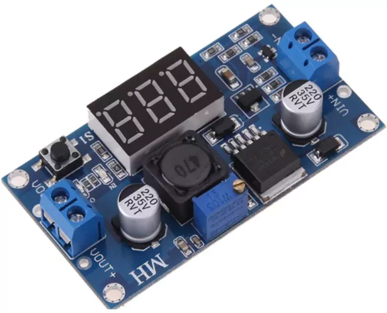 LED Voltmetreli LM2596 3A DC-DC Ayarlanabilir Voltaj Düşürücü LED Voltmetreli LM2596 3A DC-DC Ayarlanabilir Voltaj Düşürücü