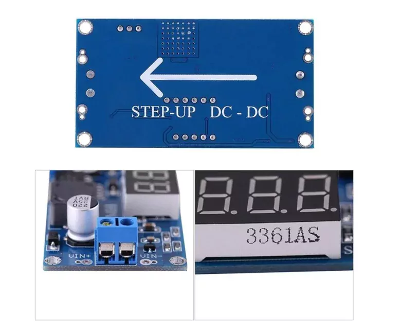 LED Voltmetreli LM2596 3A DC-DC Ayarlanabilir Voltaj Düşürücü LED Voltmetreli LM2596 3A DC-DC Ayarlanabilir Voltaj Düşürücü