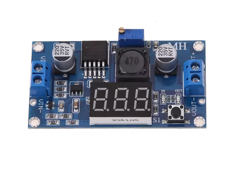 LED Voltmetreli LM2596 3A DC-DC Ayarlanabilir Voltaj Düşürücü LED Voltmetreli LM2596 3A DC-DC Ayarlanabilir Voltaj Düşürücü