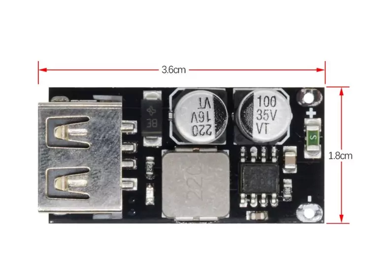 QC3.0 Hızlı Şarj Devresi DC-DC 6-32V Step Down Voltaj Regülatörü QC3.0 Hızlı Şarj Devresi DC-DC 6-32V Step Down Voltaj Regülatörü
