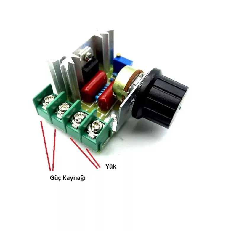 AC 220V 2000w MOTOR HIZ KONTROL DİMMER DEVRESİ VOLTAJ REGÜLATÖRÜ
