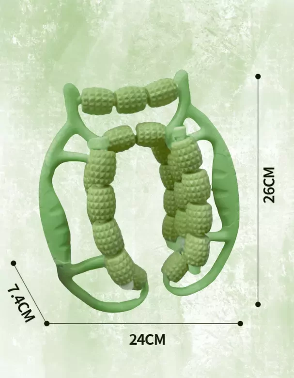29 Tekerli Kas Gevşetici Sıkılaştırıcı Masaj Aleti Ayarlanabilir Lenf Drenaj Bacak Kol Selülit Yeşil