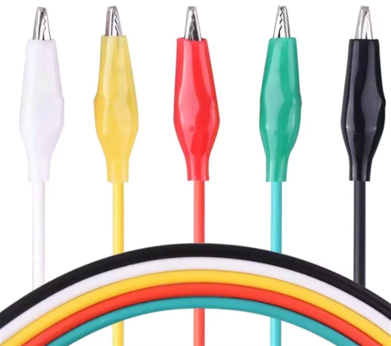 10'lu Krokodil Kablo Timsah Ağızlı Kıskaç Timsah Ağzı 50cm