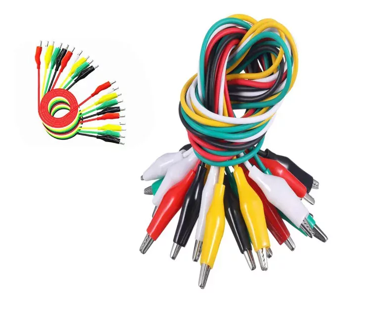 10'lu Krokodil Kablo Timsah Ağızlı Kıskaç Timsah Ağzı 50cm