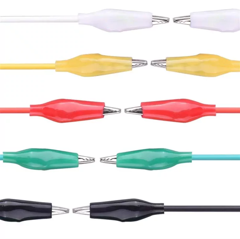 10'lu Krokodil Kablo Timsah Ağızlı Kıskaç Timsah Ağzı 50cm