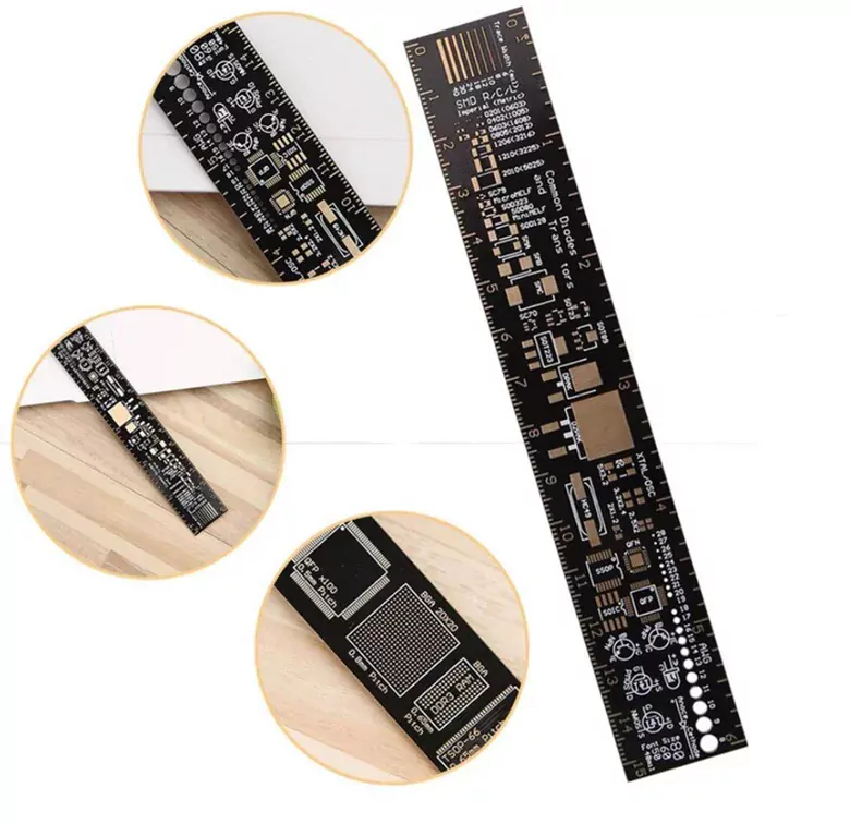 PCB Referans Cetveli 15CM PCB Cetvel Elektronik Mühendisleri İçin