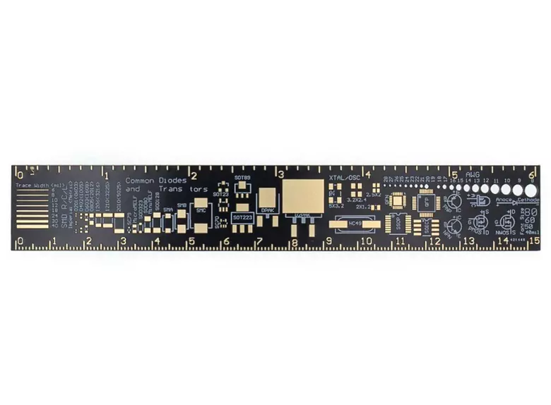 PCB Referans Cetveli 15CM PCB Cetvel Elektronik Mühendisleri İçin