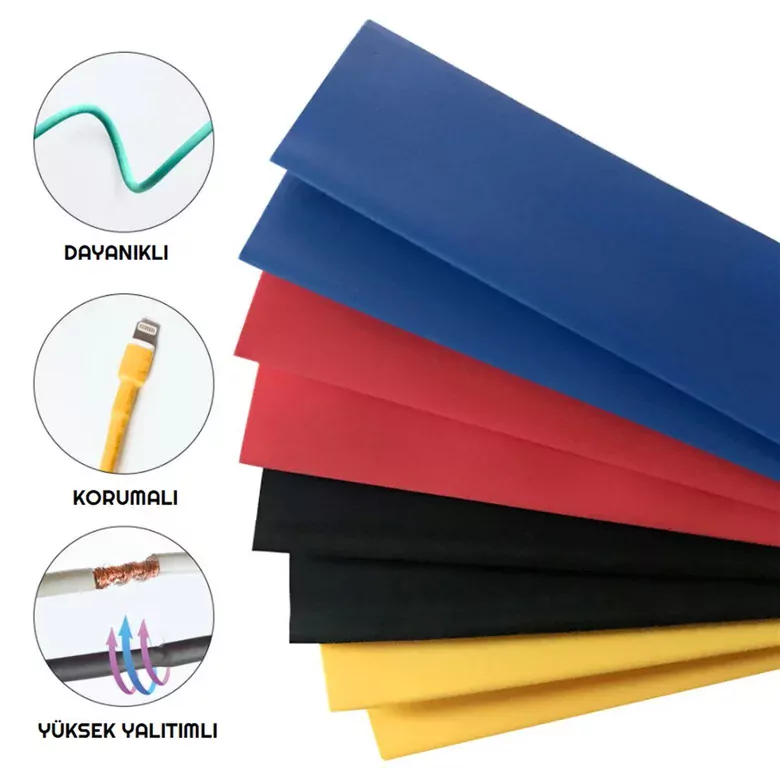 164 Parça Heat Shrink Makaron Daralan Kablo Tamir Seti