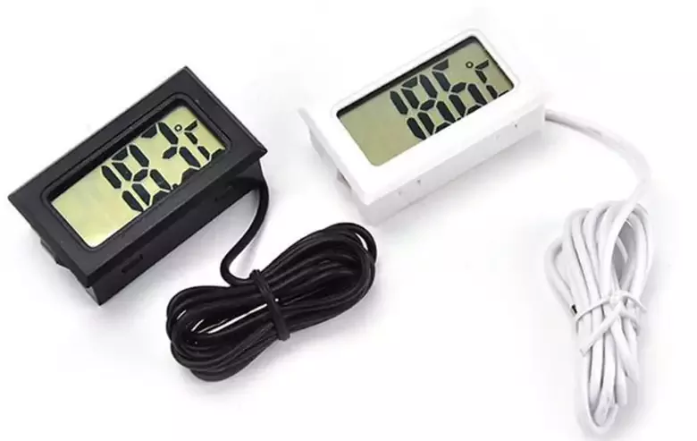 Problu Dijital Termometre LCD Ekran Mutfak Kuluçka İç Dış Mekan Problu Dijital Termometre LCD Ekran Mutfak Kuluçka İç Dış Mekan