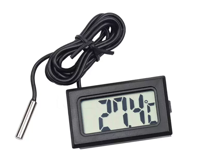 Problu Dijital Termometre LCD Ekran Mutfak Kuluçka İç Dış Mekan Problu Dijital Termometre LCD Ekran Mutfak Kuluçka İç Dış Mekan