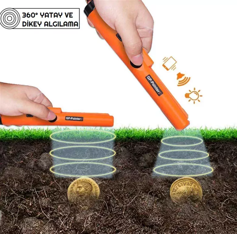 GP Pointer Altın Metal Dedektörü  El Tipi Su Geçirmez Altın Gümüş GP Pointer Altın Metal Dedektörü  El Tipi Su Geçirmez Altın Gümüş