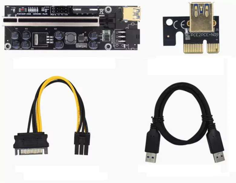 OEM Riser V009C PLUS Yükseltici PCI-Express X1 to X16 Mining Ethe OEM Riser V009C PLUS Yükseltici PCI-Express X1 to X16 Mining Ethe
