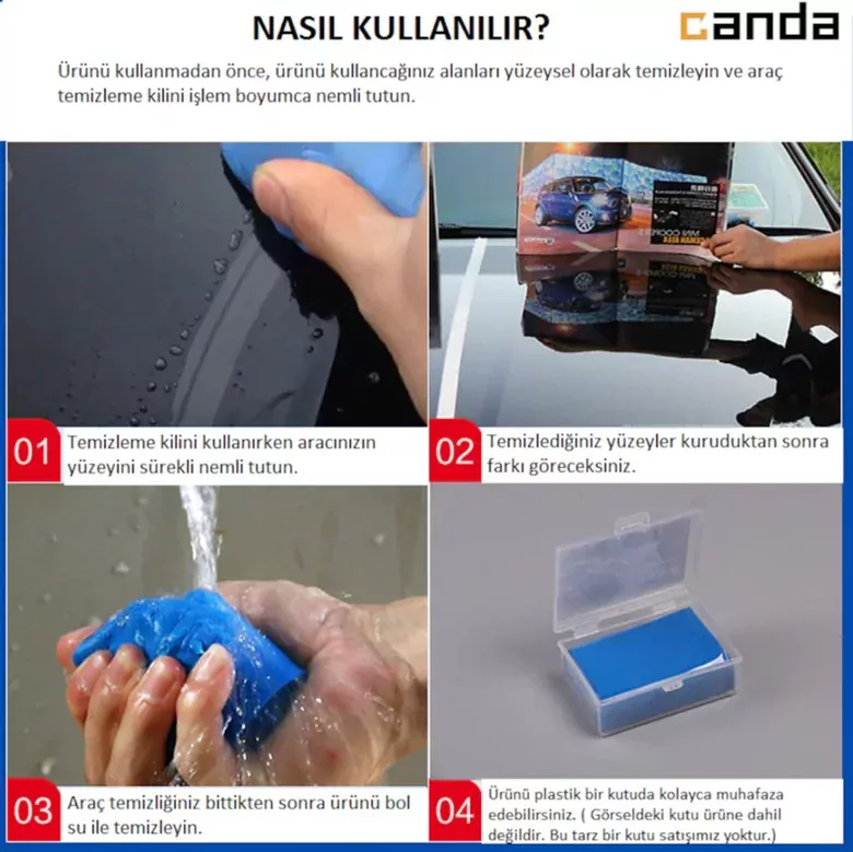180g 3M Nano Araç Yüzey Temizleme Kil Hamuru 180g 3M Nano Araç Yüzey Temizleme Kil Hamuru
