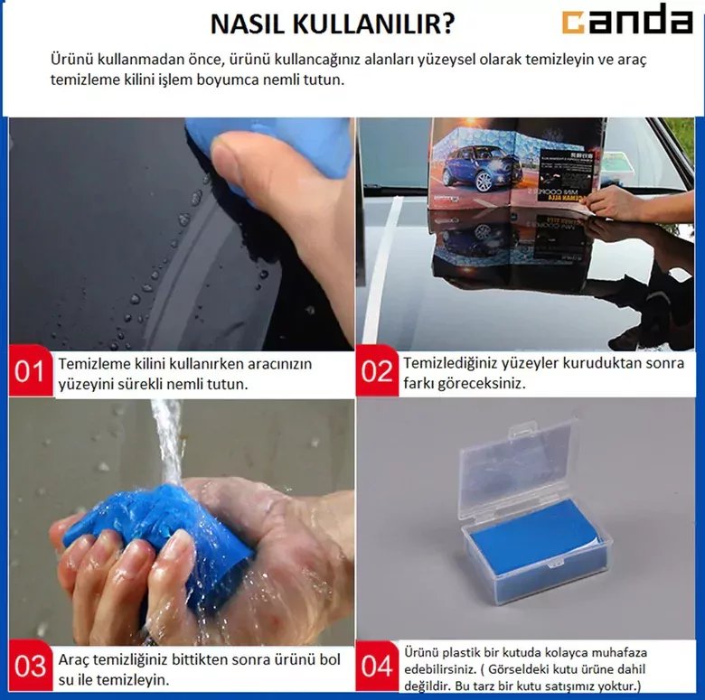 180g 3M Nano Araç Yüzey Temizleme Kil Hamuru 180g 3M Nano Araç Yüzey Temizleme Kil Hamuru